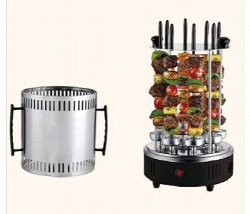 Express Delivery - Sokany 1500W Vertical Electric Bbq Grill With 8 Skewers 360 Degree Auto Rotation Stainless Steel - ID 7170663