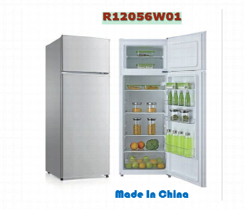 Express Delivery - Silverline R12056W01 238L Double Door Refrigerator A Plus White - ID 7171003