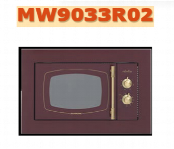 Express Delivery - Silverline Mw9033R02 Retro Red Microwave Oven 800W Grill - ID 7171011