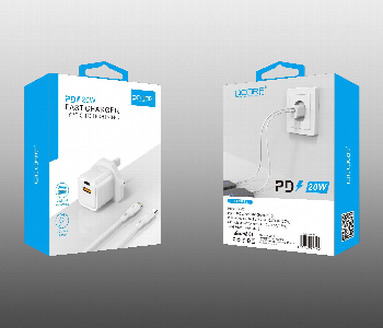 Dcore Dc 24 20W Fast Charger Type C Lightning Cable Front View - ID 7171232
