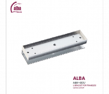 Express Delivery - Alba Mbk 180U 350Lbs Frameless Glass Door U Bracket - ID 7171981