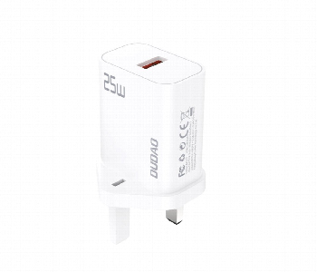 Express Delivery - Dudao A25Uk W 25W Fast Charger Uk Plug White Usb Charger - ID 7172668