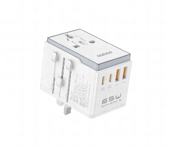 Express Delivery - Dudao A65Pro W 65W Universal Travel Adapter With 4 Ports White - ID 7172686