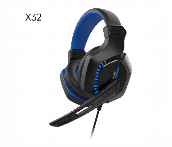 Express Delivery - Dudao X32 B Gaming Headset 3.5Mm And Usb 50Mm Drivers Mic Blue - ID 7172705