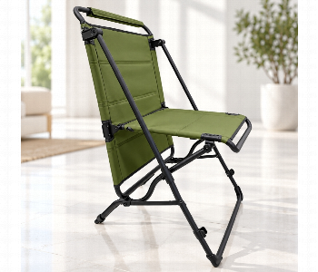 New Arrivals For Porodo Lifestyle 2 In 1 Foldable Camping Chair And Table 120Kg Chair 20Kg Table Adjustable Angle Green - ID 7173547