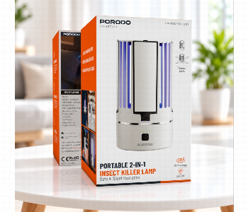 New Arrivals For Porodo Lifestyle 2 In 1 Uv Mosquito Killer Lamp With Led Light 4000Mah White Pdls638 - ID 7173549