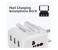 Promate MyCharge-UK Heavy Duty USB Wall Charger with SmartPhone Docket, White 5 in UAE