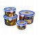 Royalford RF1413-APBS4 4 Pieces Airproof Round Container Set - Clear 1 in UAE