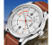 Curren 8211 Casual Double Scale Quartz Watch For Men Brown and White 4 in UAE