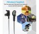 Promate Vitally-2 Lightweight Magnetic Wireless Earbuds Sports Bluetooth Headphones, Black 6 in UAE