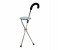 Portable Folding Chair with stick 31589 Silver 1 in UAE