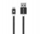 Promate LinkMate-U2M Heavy Duty Mesh Armored Micro-USB Sync & Charge Cable - Black 1 in UAE