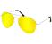 Night View Aviator Style Yellow Polycarbonate Glare Reduction Glasses 2 in UAE
