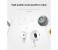 Wireless Bluetooth Mini Single Earbuds Earphone with Mic - White 1 in OMAN