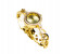 Smaker Chain Watch for Ladies Round - Gold 2 in KSA