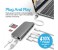 Promate Corehub-C USB 3.1 Type-C Hub CorHub-C, Grey 3 in UAE