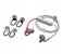 Plantronics Backbeat Fit300 Wireless Headset - Grey/Coral 5 in UAE