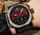 Naviforce 9094 Men Analog-Digital Leather Starp Watch - Red 3 in UAE