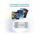 Promate Glint-2.EU Portable 2.4A Dual Port USB Wall Charger with Touch Sensitive Soothing Night LED Light, White 4 in UAE