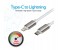 Promate LinkMate-LTC 3.1 Type-C to Lightning Connector Charge and Data Cable - White 2 in UAE