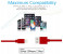 Promate Linkmate-LT USB to Apple Lightning Sync & Charge Cable - Red 6 in UAE
