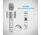 Promate VocalMic-3 Multi Function Wireless Karaoke Microphone with Built in Speaker, Silver 2 in OMAN