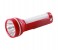 Krypton KNFL5060 Rechargeable LED Plastic Flash Light with Solar Panel - Red 1 in OMAN