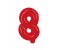 Party Time 8-RE-804086 Number 8 16 Inch Foil Balloon Red 1 in UAE
