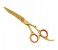 Tips & Toes TT-604 Stainless Steel Professional Barber Razor Shears, Gold Titanium Coated 1 in OMAN
