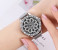 Sphere 360 Rotation Womens Magnetic Stainless Steel Mesh Strap Watch - Silver 1 in UAE