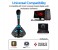 Promate Tweeter-4 3.5mm Professional Digital Jack Desktop Microphone Stand with Adjustable Neck, Blue 3 in OMAN