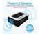Promate Timebase-2 Multi-Function Stereo Wireless Speaker and Charging Station - Silver 4 in UAE