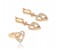 2 in 1 Pieces Earrings with Ring 33044 Gold 1 in UAE