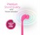 Promate Lacey Flat Trendy Tangle Free Lace Design Headphones with Built-in Microphone, Pink 2 in OMAN