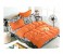 AMH ZB005 6 Pieces High Quality Cotton Double Size Bed Sheet with Quilt Cover & Pillow Case - Orange 1 in UAE