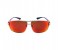 Nautica N4601SP 712 Square Gold Frame & Mirror Red Mirrored Sunglasses for Unisex 1 in OMAN