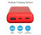 Promate TITAN-20C 20000mAh High-Capacity Power Bank with 3.1A Dual USB Output - Red 3 in UAE