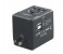 Promate UniPro.4 Multi Regional Travel Adaptor for USB Charged Devices, Black 1 in OMAN