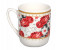 Delcasa DC1218 100ml New Bone Mug - White & Red 1 in UAE