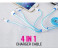 Universal 4 In 1 Multi-Charger USB Cable for All Mobiles MCUSB41 Multicolor 1 in OMAN