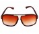 A&H-Brown Matted Mirrored Sunglasses Unisex 1 in UAE