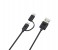 Promate LinkMate-Duo 2 in1 Lightning and Micro-USB Sync & Charge Cable for iPhone and Android Devices - Black 1 in UAE