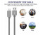 Fast Charging Nylon Type C USB Data Cable STCAD1 Multicolor 3 in OMAN