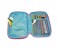 Smily Kiddos SK11001034 Fancy Double Compartment Pencil Case - Light Blue 3 in UAE