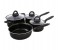 Olympia OE-005-13 13 Pieces Non-Stick Cookware Set - Black 6 in UAE