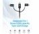 Promate UniLink-Trio 3 in 1 Triple Head Data and Charge Cable with Lightning, Type-C, and Micro-USB Connectors - Grey 2 in UAE
