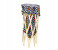 In-House Lb-1019 Bamboo Folding Laundry Basket - Blue 4 in UAE