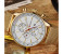 Curren 8227 Business Decorative Sub Dial Quartz Watch For Men Gold and White 2 in UAE