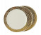 Rosymomen 2377 9-inch Plastic Round Plate Set - 10 Pieces, Gold 1 in OMAN