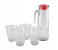 Cyber CCG 4414 Chunmin 1000ML Glass Jug with 4 Drinking Glass Set 2 in UAE